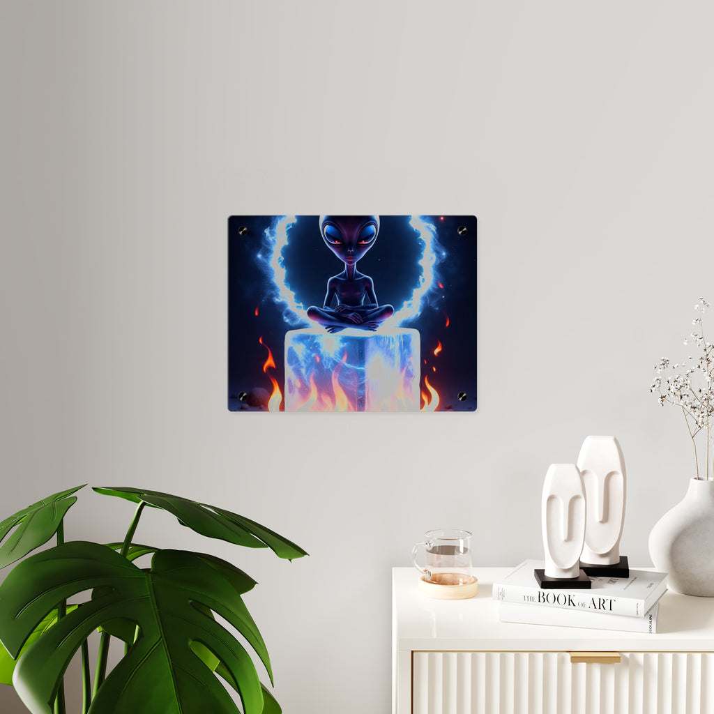 Cosmic Alien Acrylic Wall Art