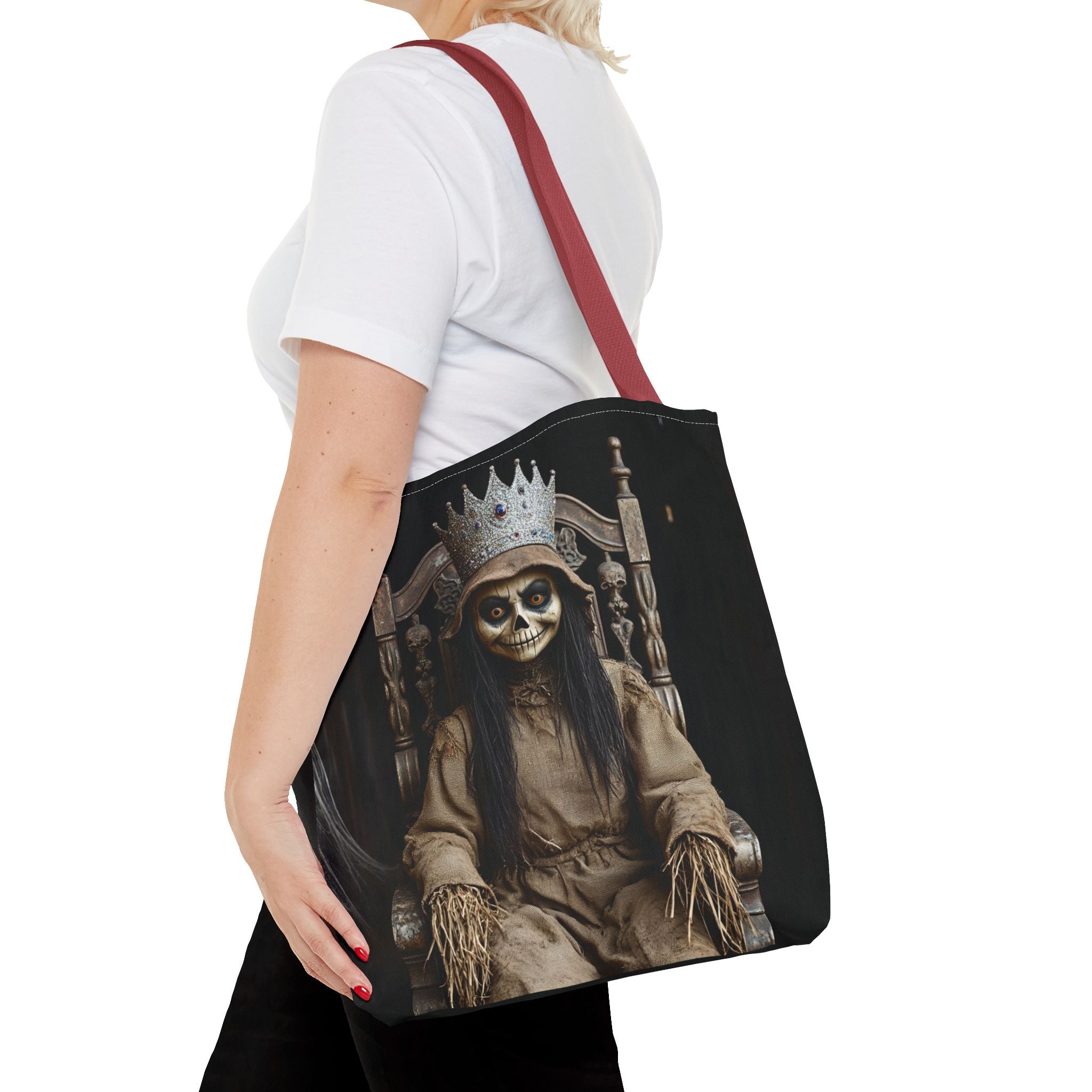 VYBZ Tote Bag - Spooky Skeleton Queen Halloween Design
