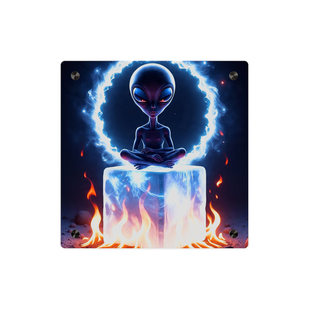 Cosmic Alien Acrylic Wall Art