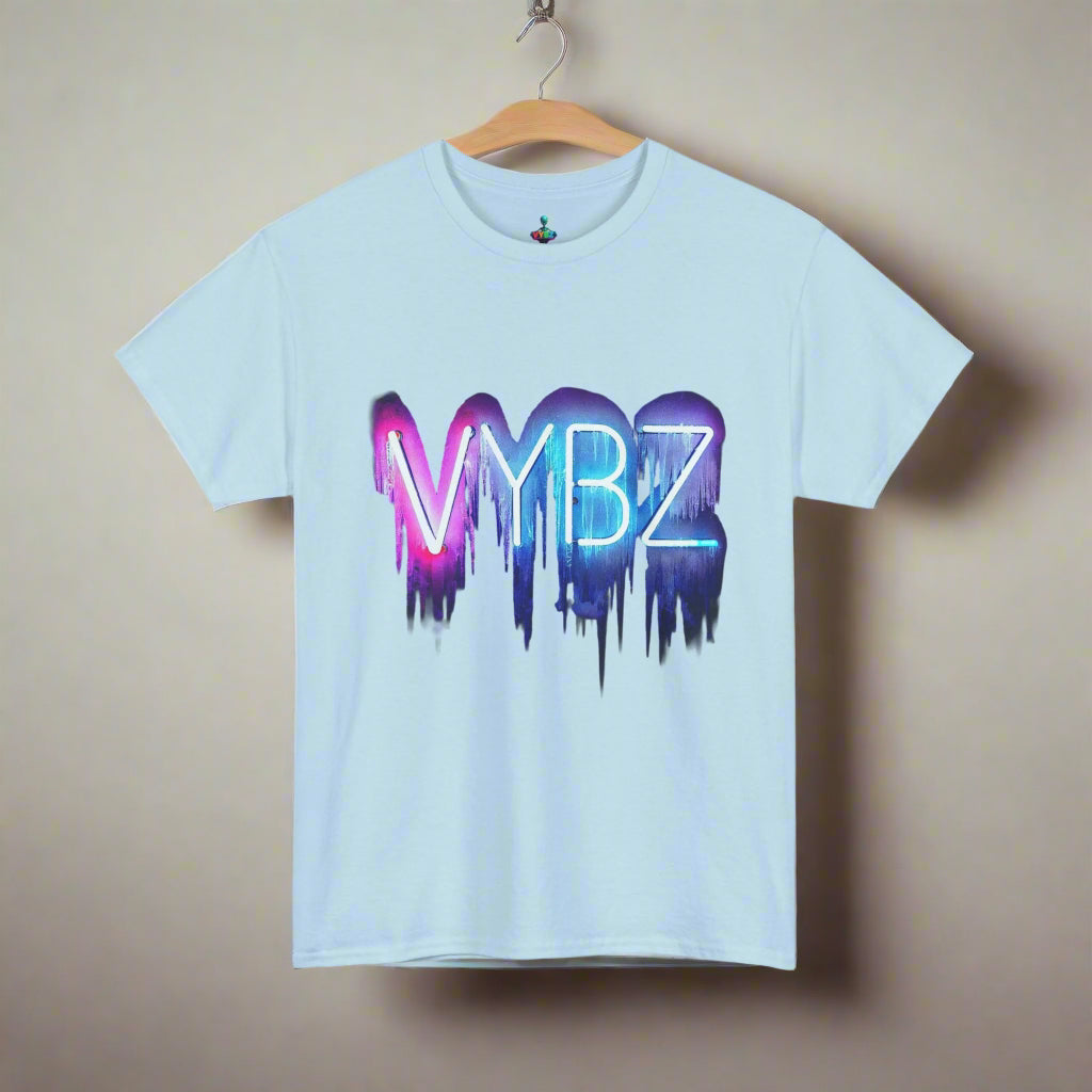 VYBZ Neon Drip Unisex Heavy Cotton Tee, Graphic Tee, Streetwear, Music Festival Shirt, Casual Wear, Gift for Friends