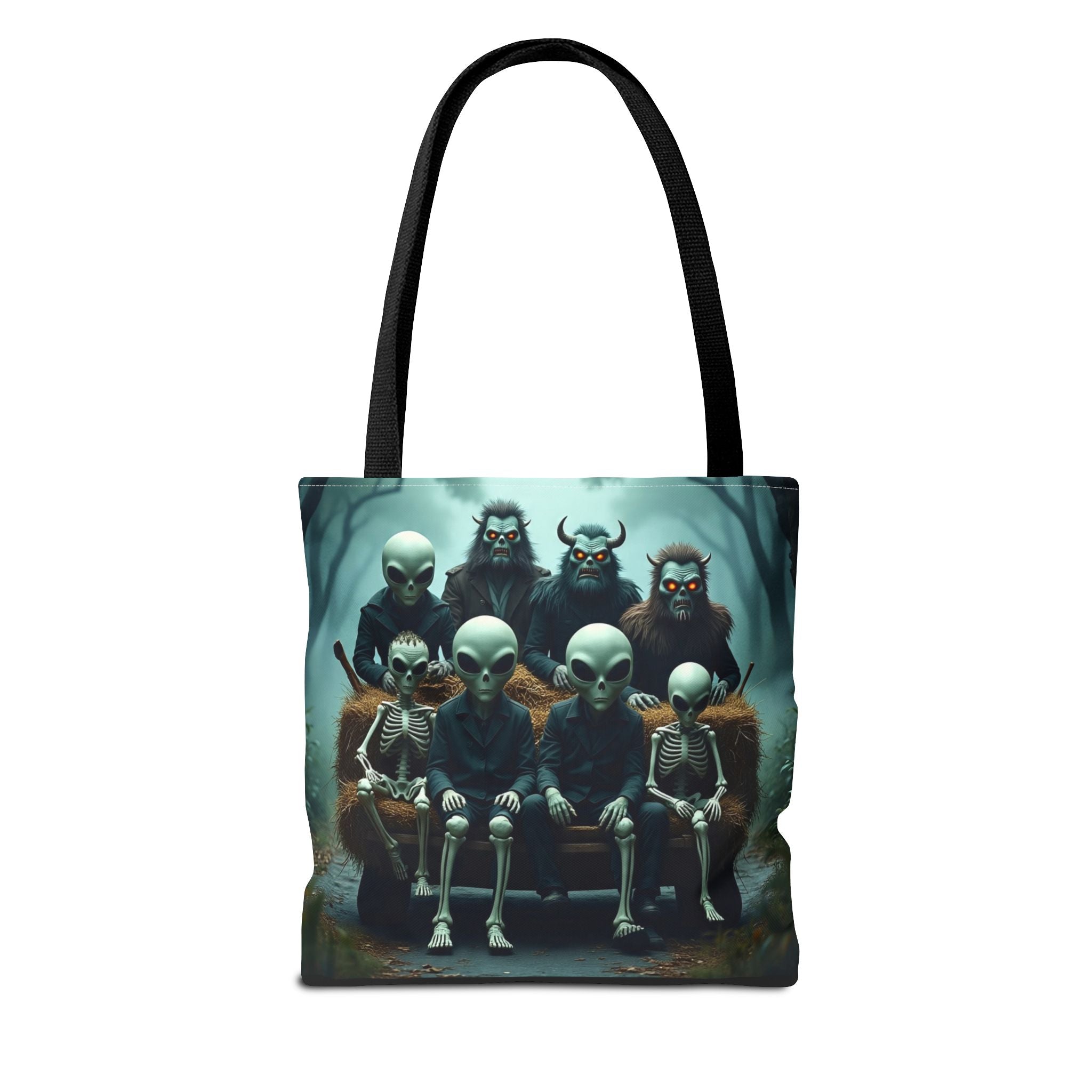 VYBZ Alien Tote Bag - Halloween Trick or Treating Spacious Design