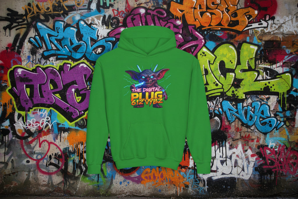 612 Misfits "Plugz" Character Youth Hoodie — Graphic Sweatshirt