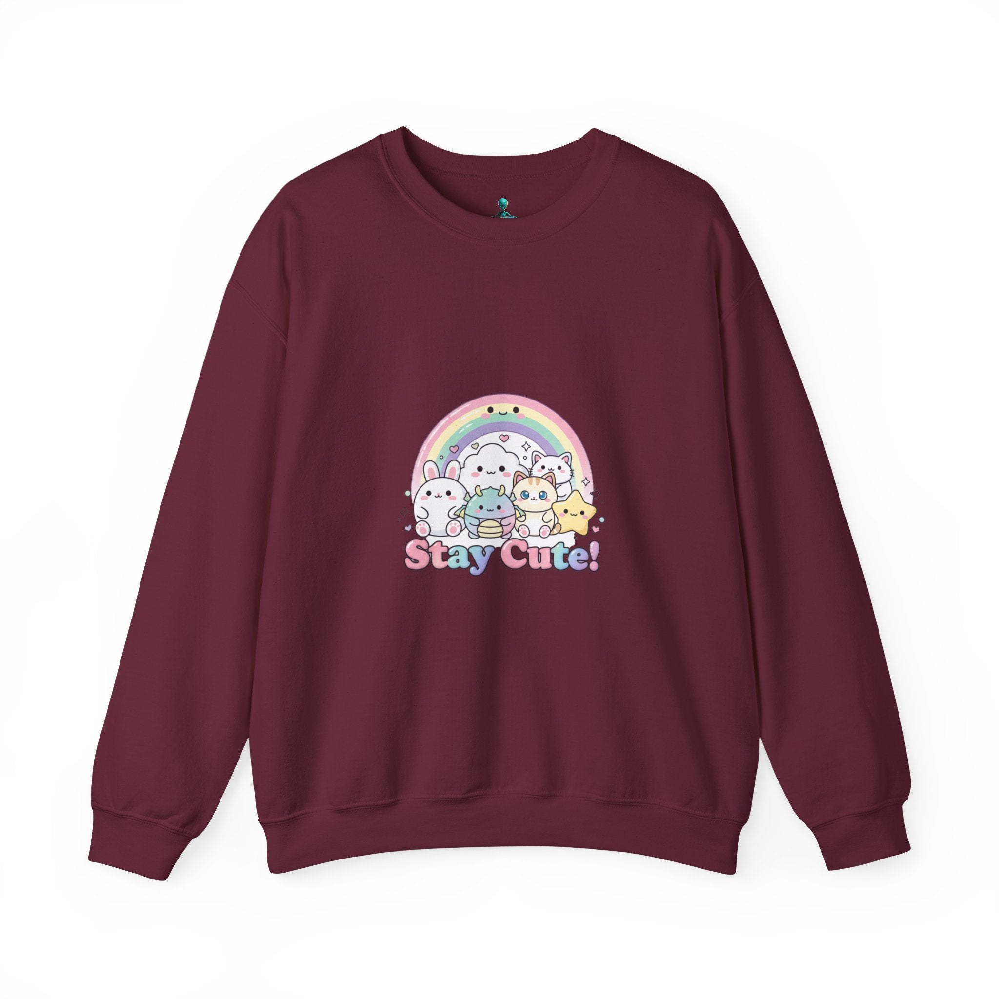Candy Kawaii Rainbow Crewneck Sweatshirt | pastel kawaii aesthetic