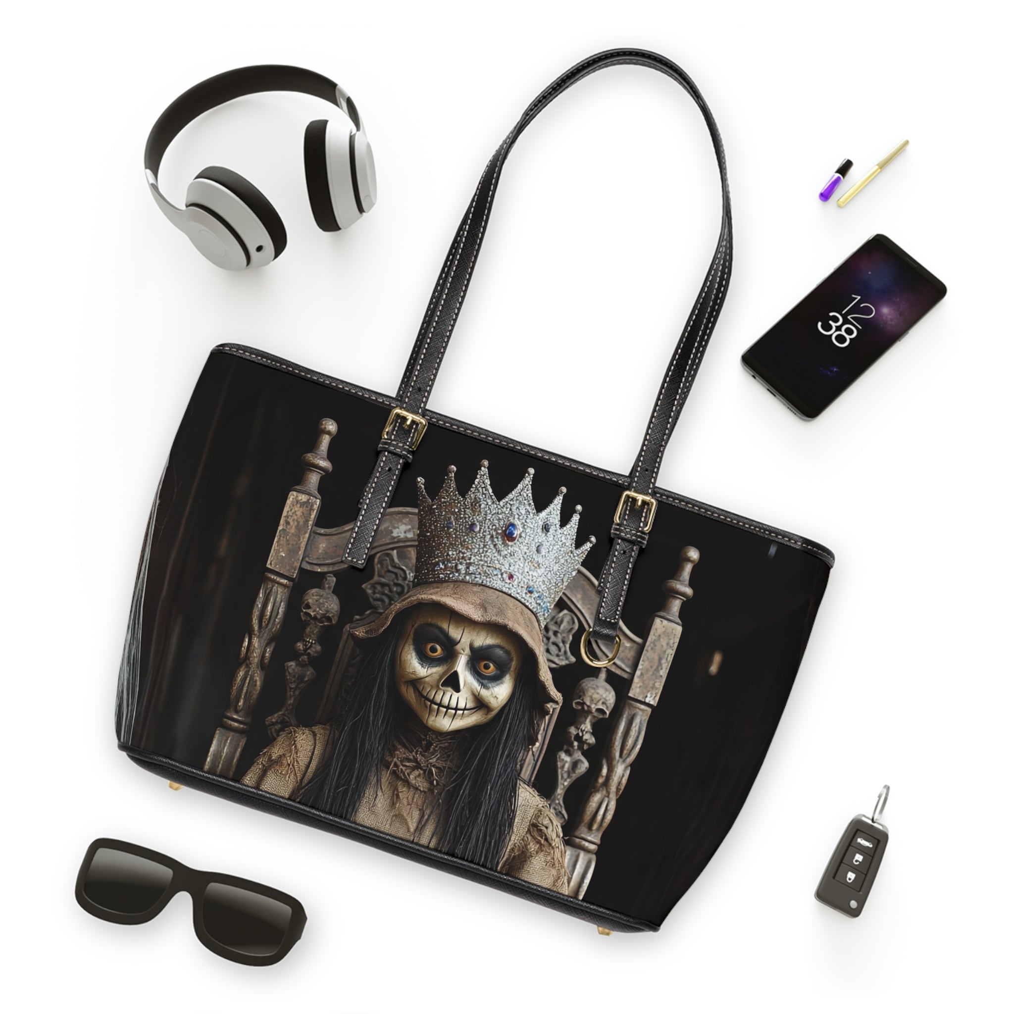 VYBZ Shoulder Bag - Scarecrow Queen Spooky Halloween Design