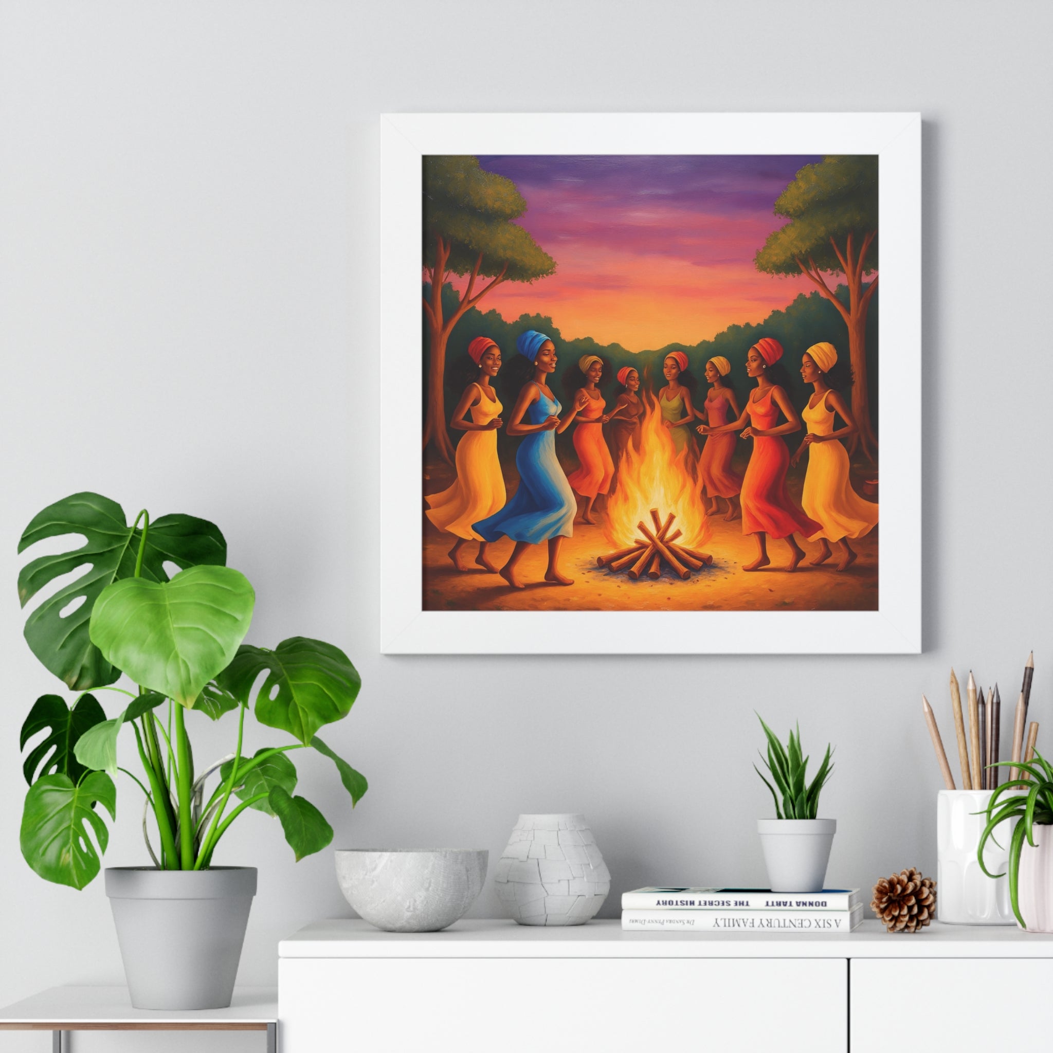 African Women Dance Party Celebration Poster