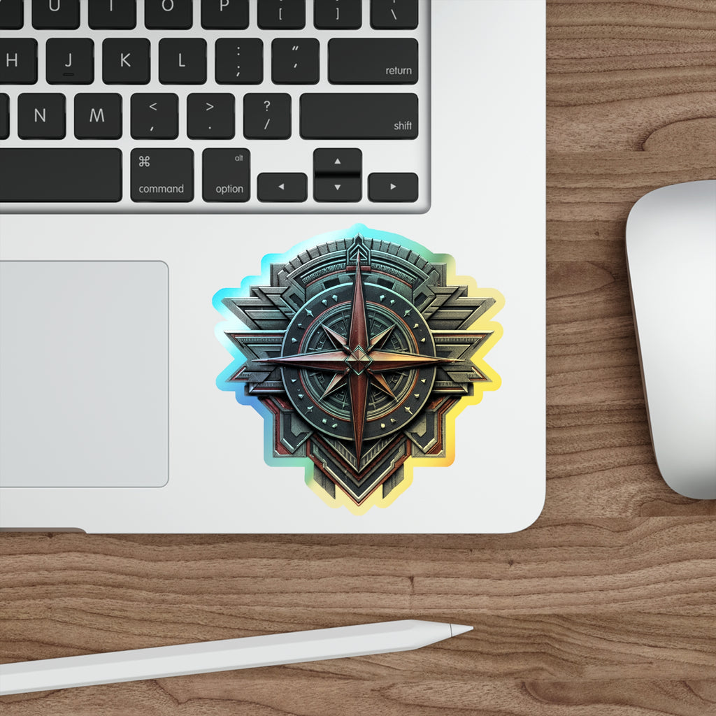 North Star Rebel Emblem Minnesota Holographic Die-cut Sticker