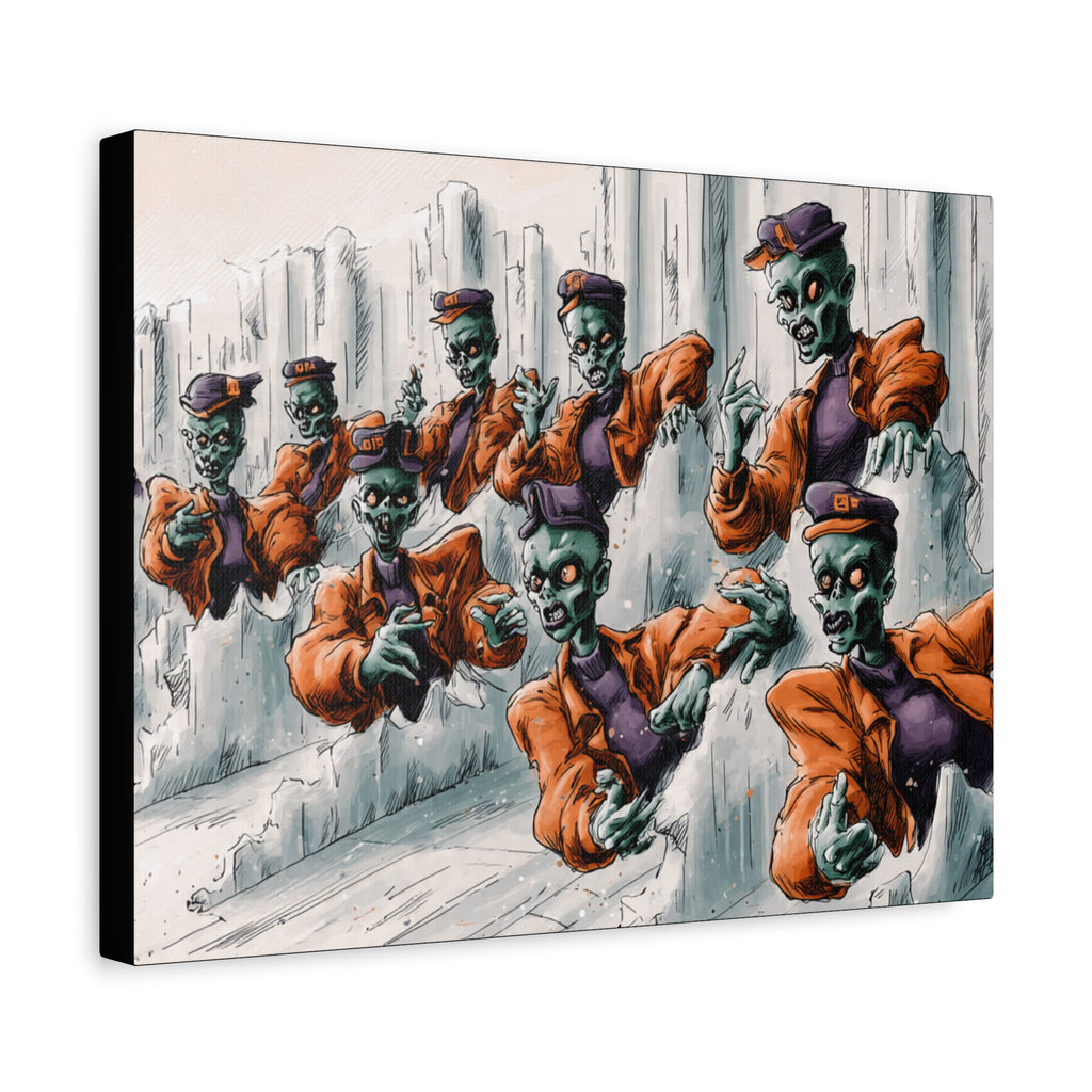 Zombie Chorus Matte Canvas Wall Art