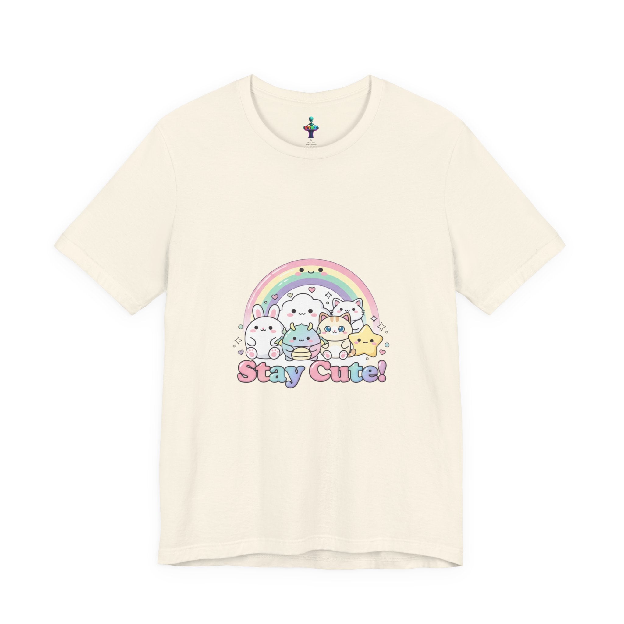 Pastel Kawaii Rainbow 'Stay Cute' Tee | candy kawaii, pastel rainbow