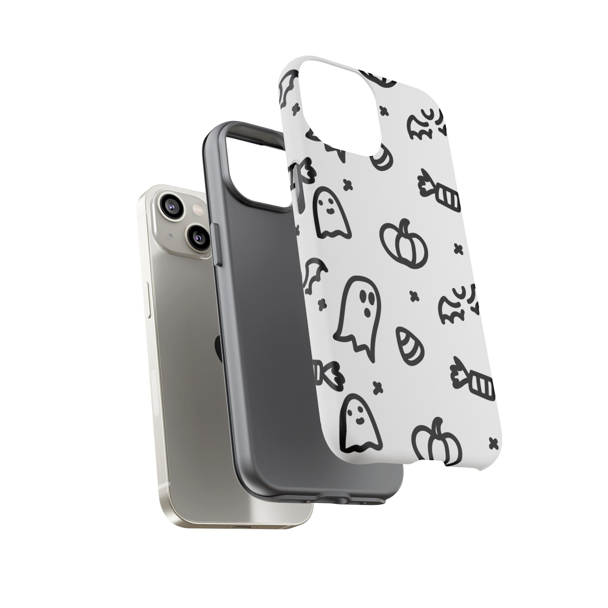 Halloween Themed Phone Case, Spooky Ghosts and Pumpkins, Fall Decor, Costume Party, Trick or Treat
