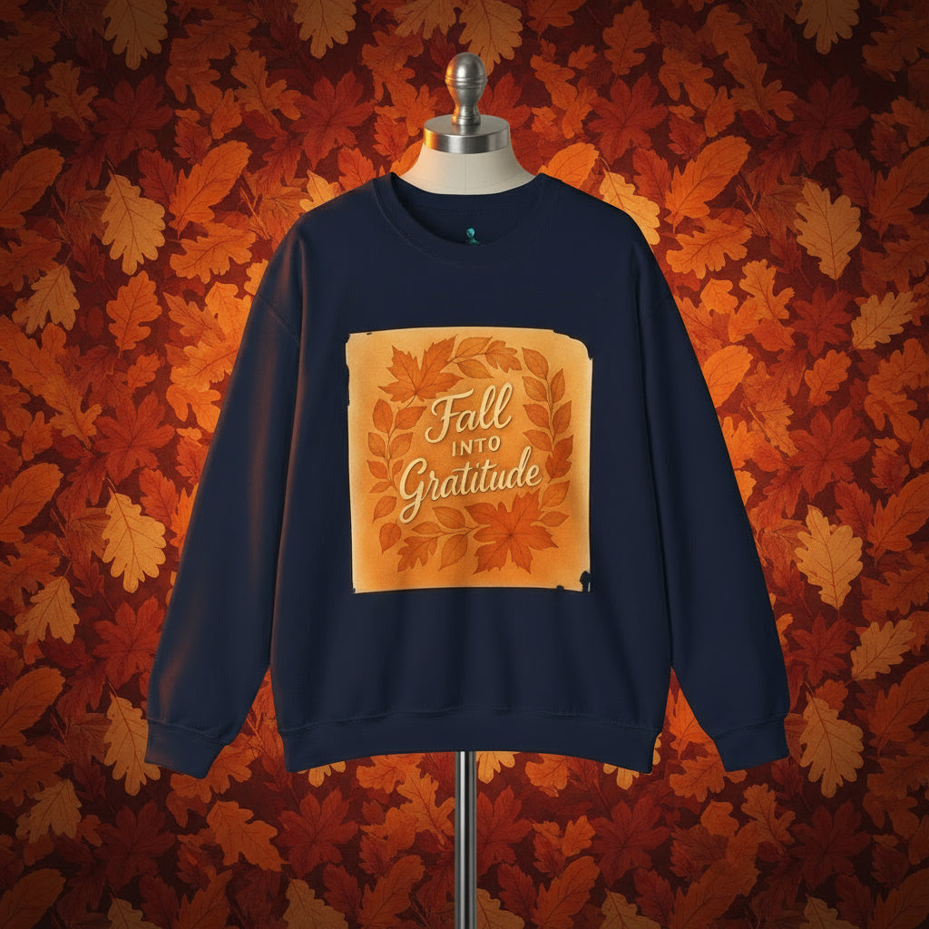 Fall into Gratitude Unisex Heavy Blend™ Crewneck Sweatshirt