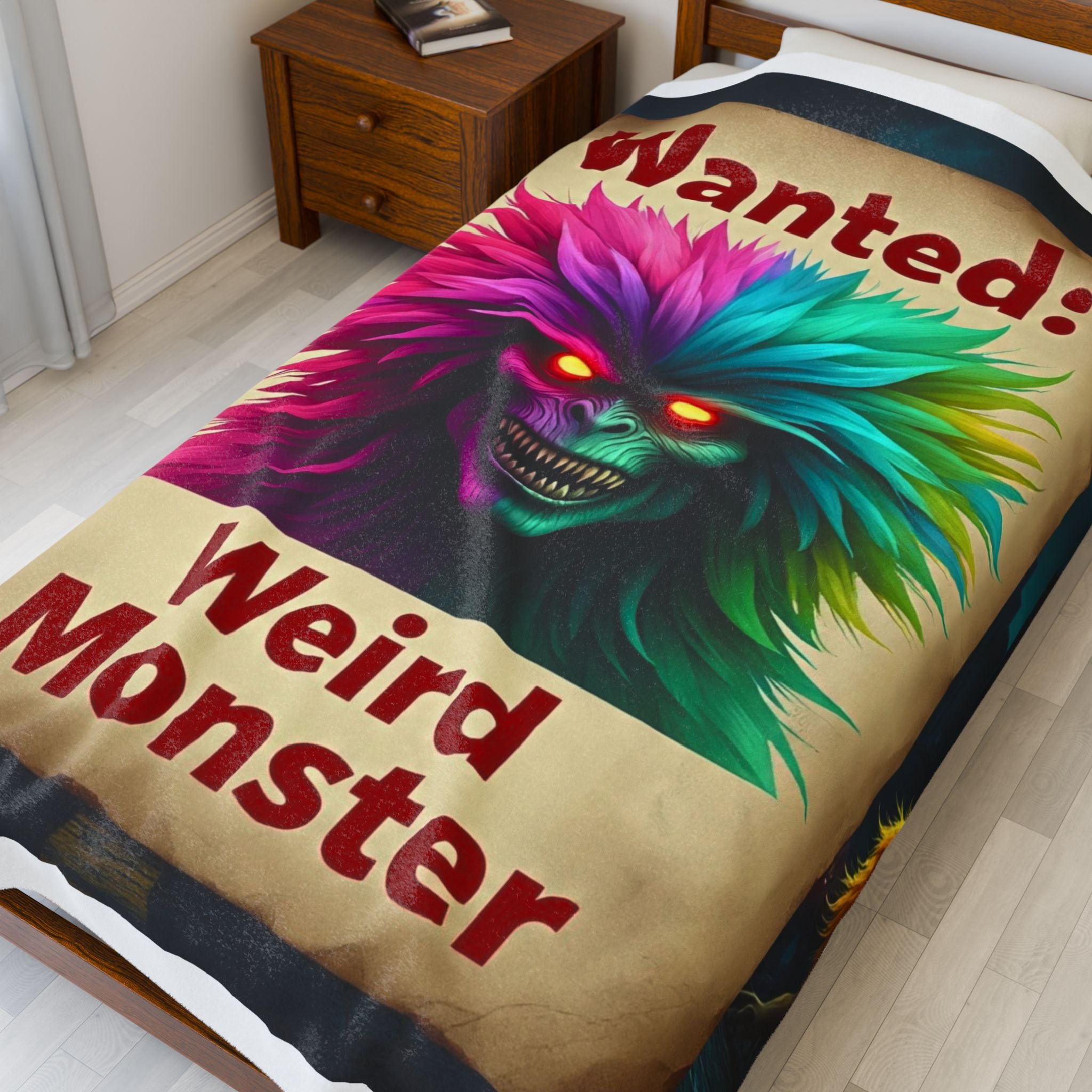 Wanted: Weird Monster Plush Blanket