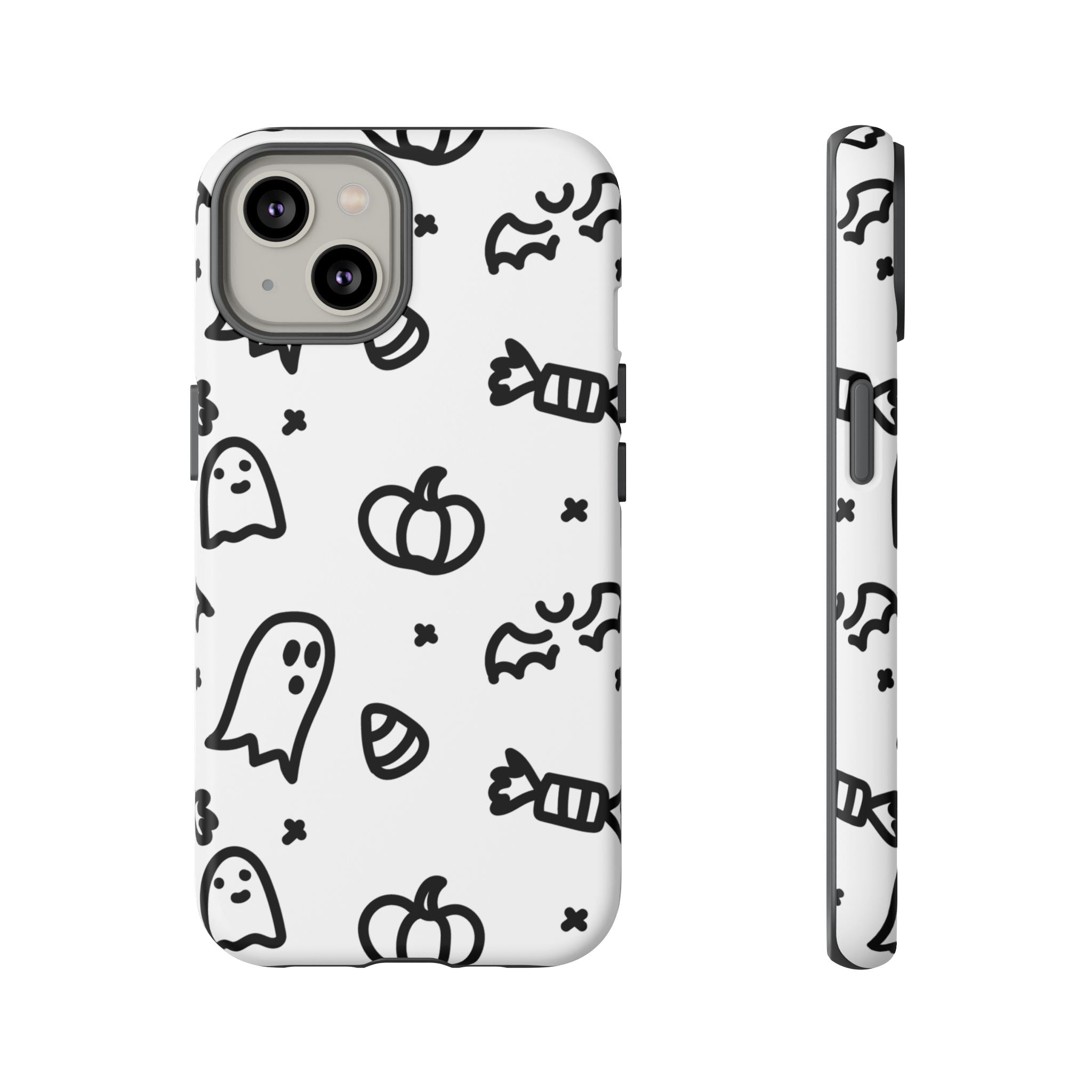 Halloween Themed Phone Case, Spooky Ghosts and Pumpkins, Fall Decor, Costume Party, Trick or Treat