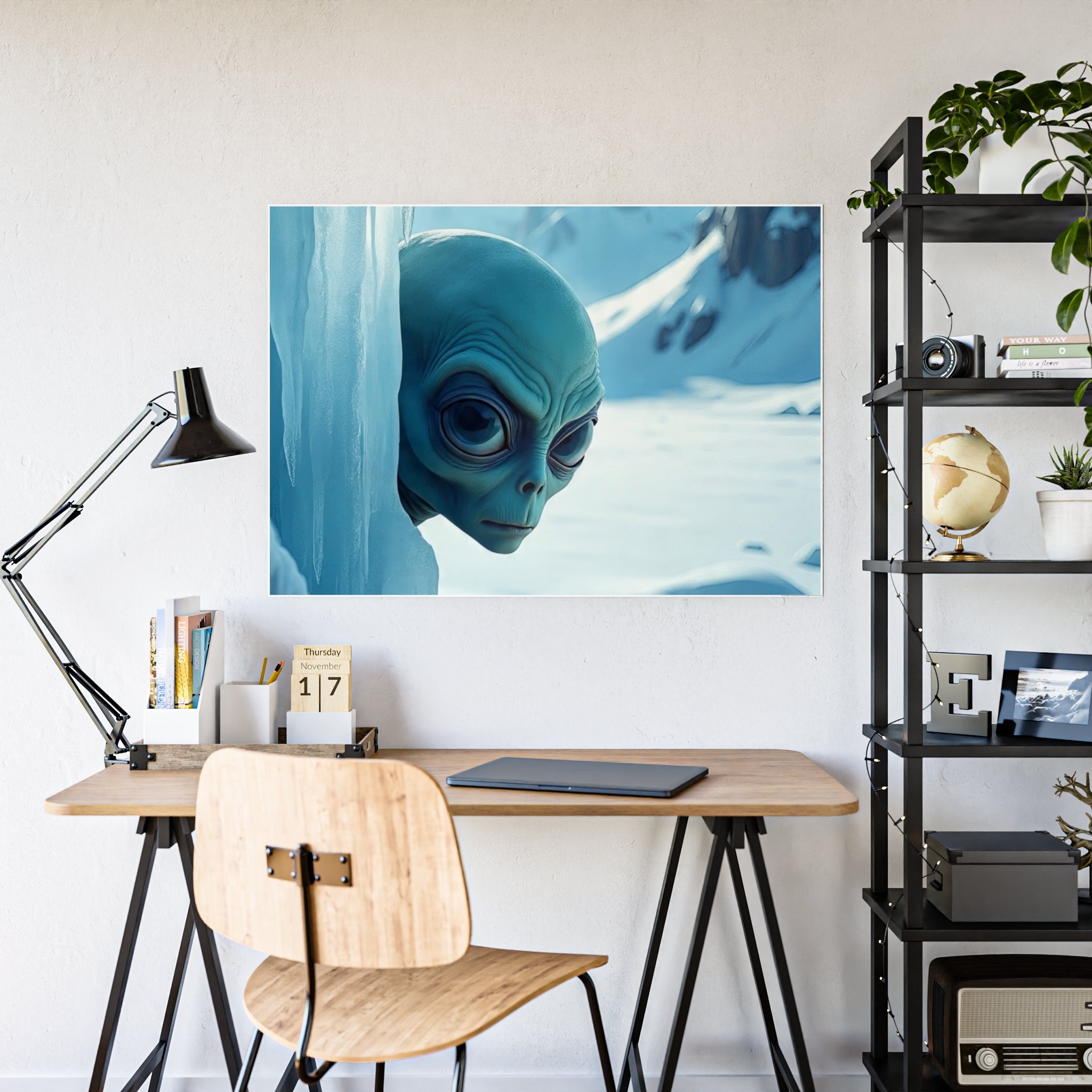 Glossy Alien Poster