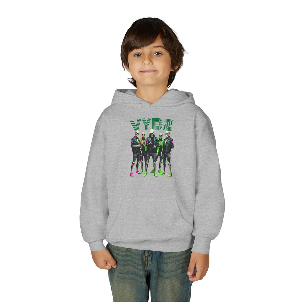 VYBZ Youth Hoodie - Stylish Heavy Blend Sweatshirt for Teens, Graphic Hooded Sweatshirt, Casual Streetwear, Birthday Gift