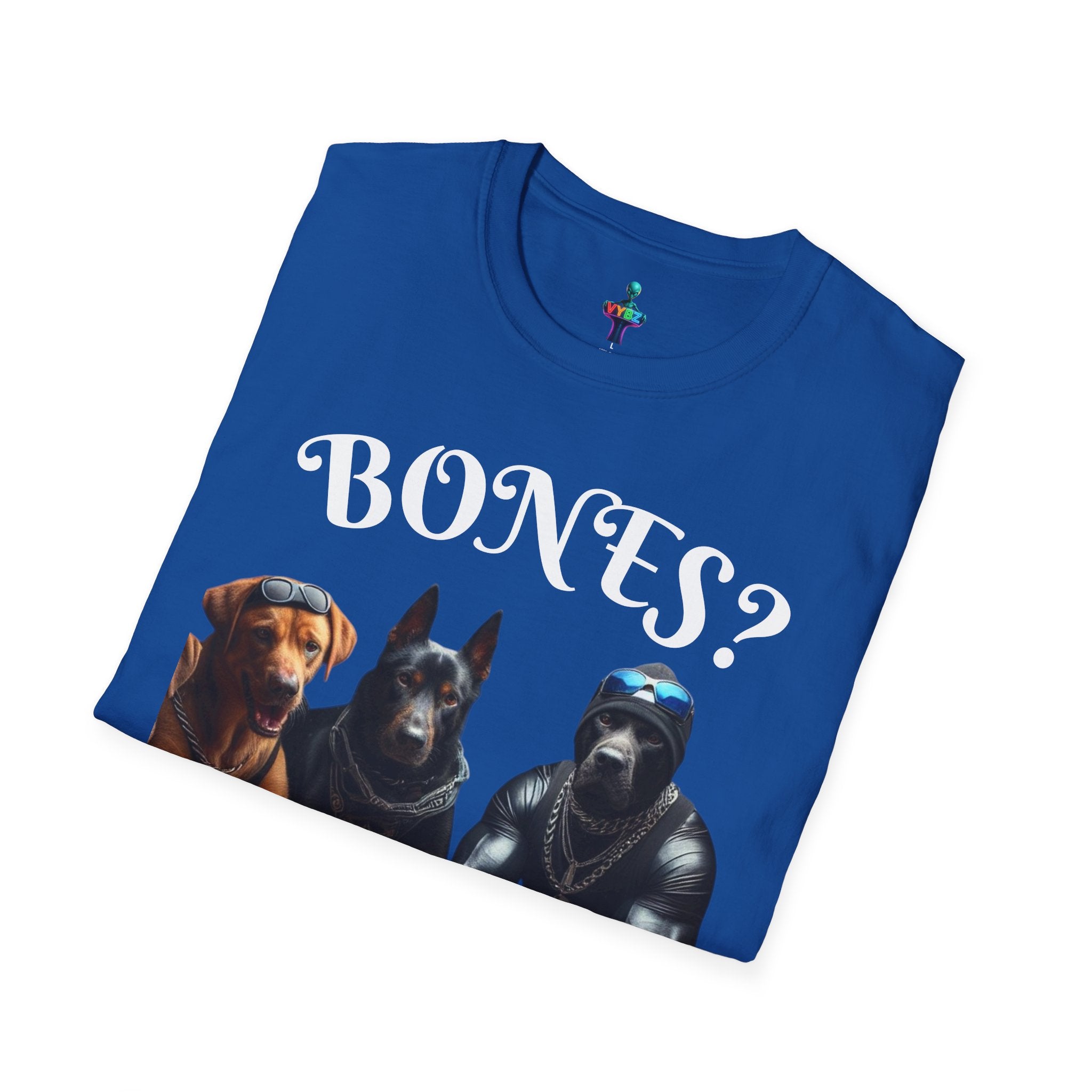 Softstyle T-Shirt with VYBZ Dogs Playing Dominos Urban Slang Design