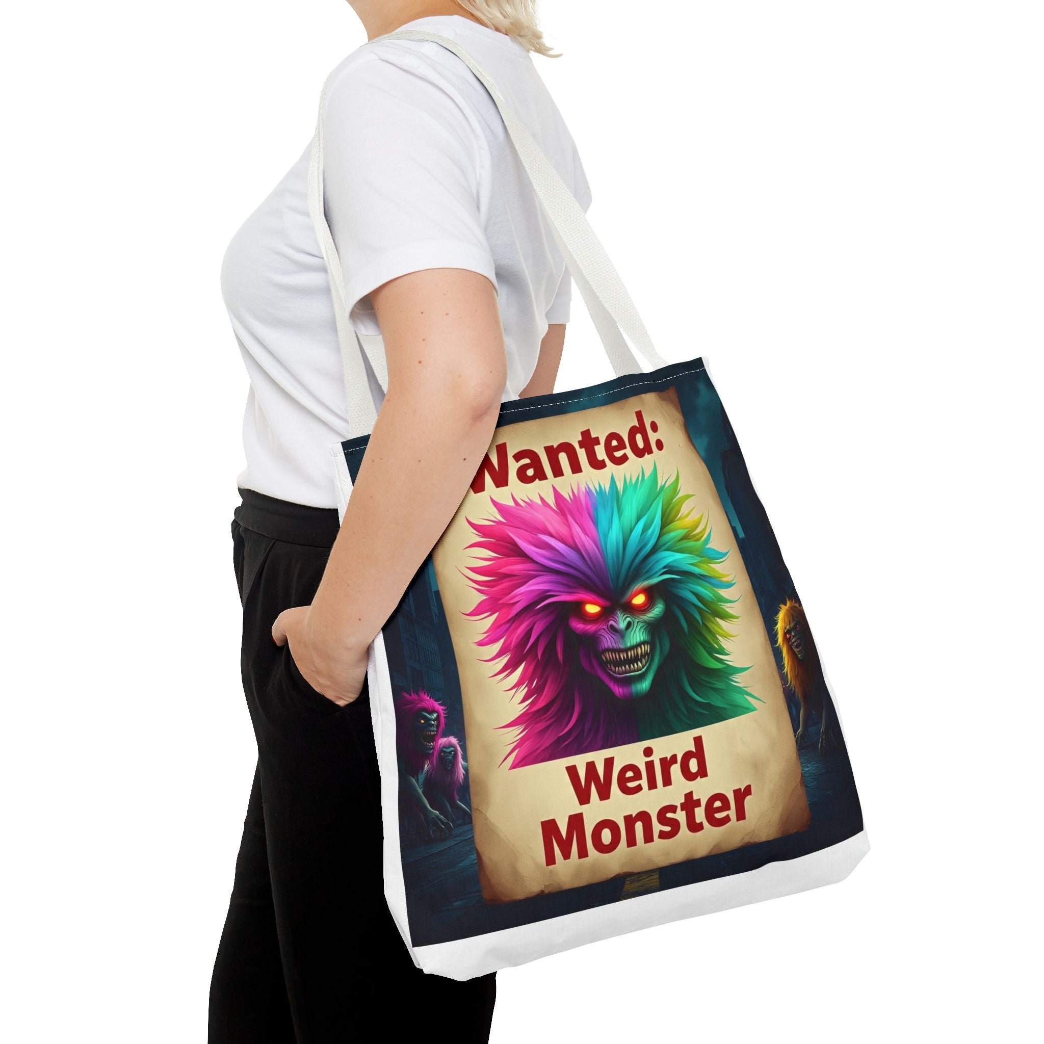 VYBZ Wanted Monster Print Tote Bag