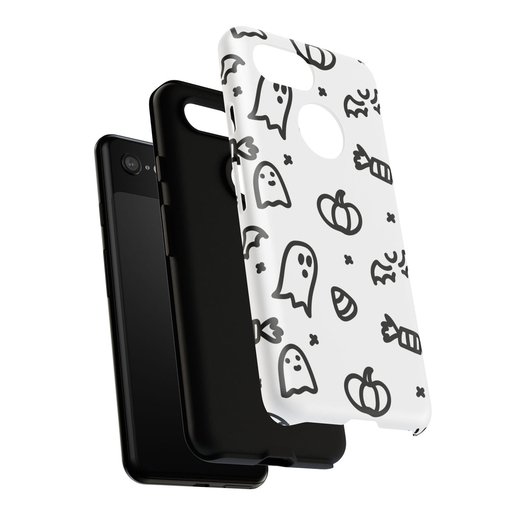 Halloween Themed Phone Case, Spooky Ghosts and Pumpkins, Fall Decor, Costume Party, Trick or Treat