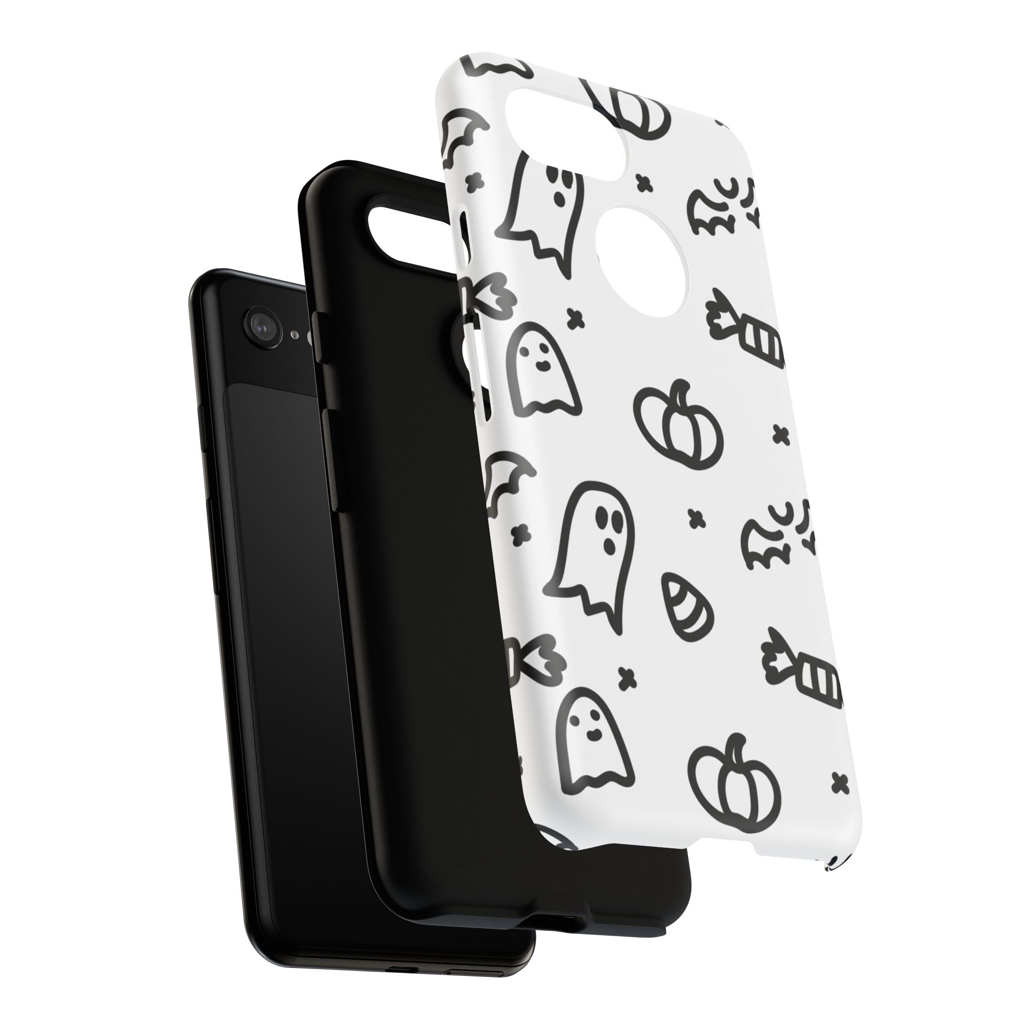 Halloween Themed Phone Case, Spooky Ghosts and Pumpkins, Fall Decor, Costume Party, Trick or Treat