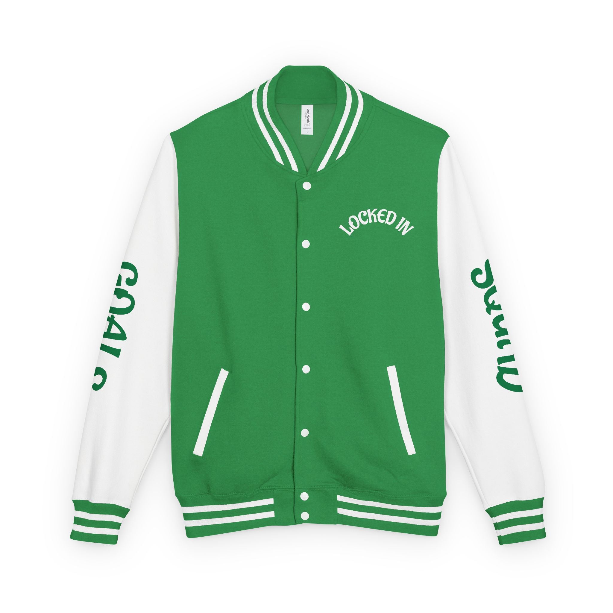 VYBZ "Locked In Goals" Heavyweight Letterman Jacket