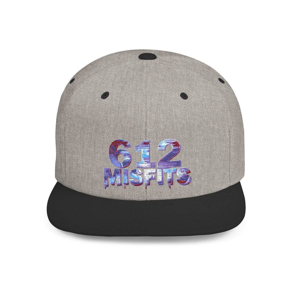 612 Misfits Flat Bill Snapback Hat – Retro Graphic Streetwear Cap