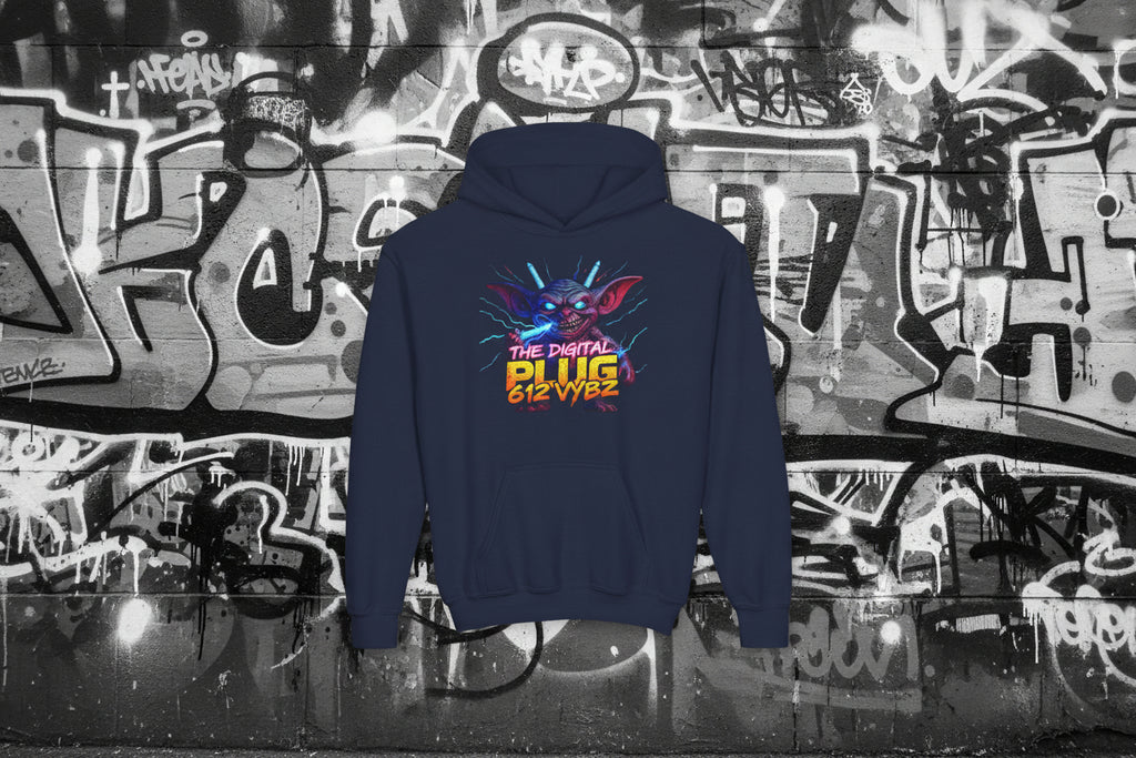 612 Misfits "Plugz" Character Youth Hoodie — Graphic Sweatshirt