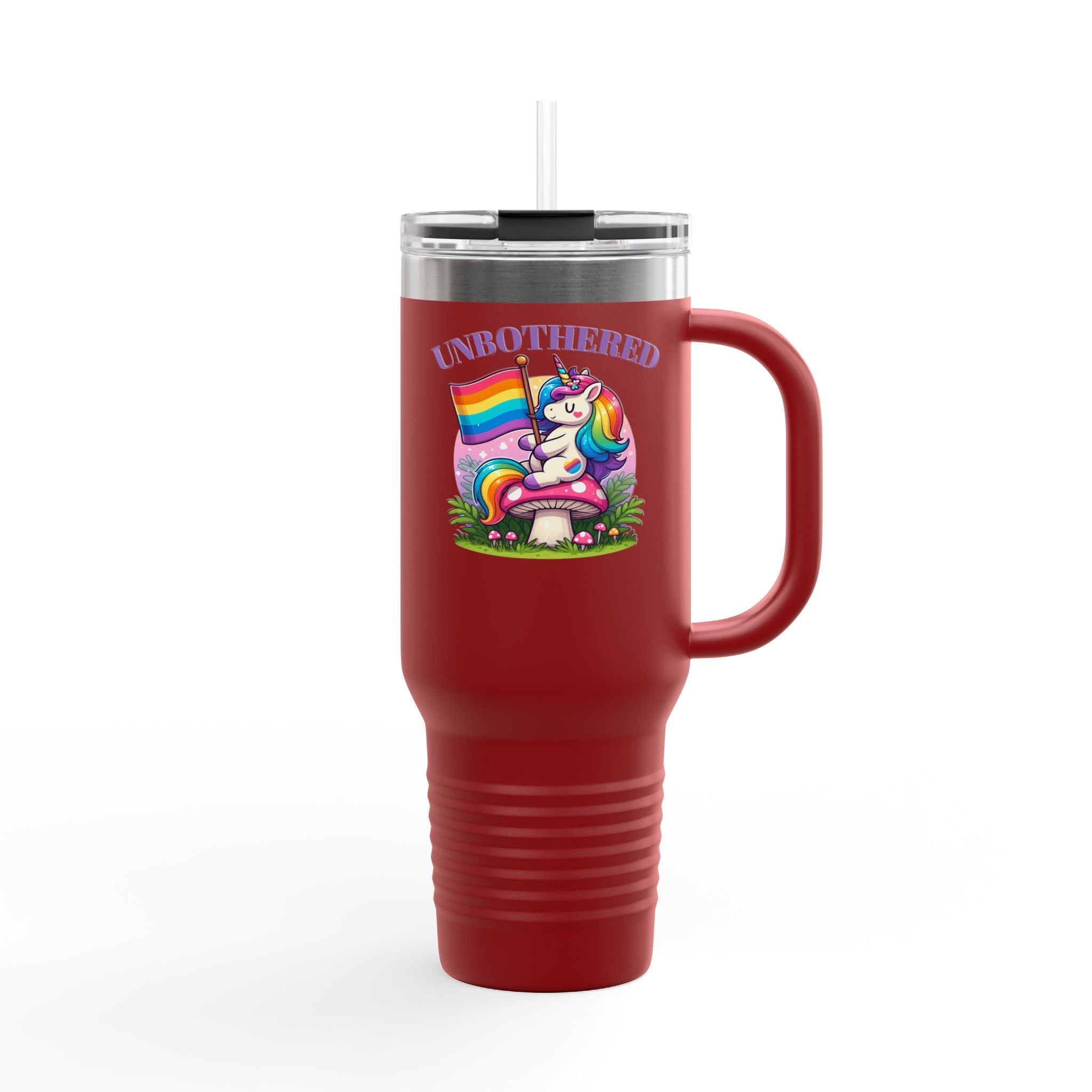 Rainbow Unicorn Insulated 40oz Travel Mug