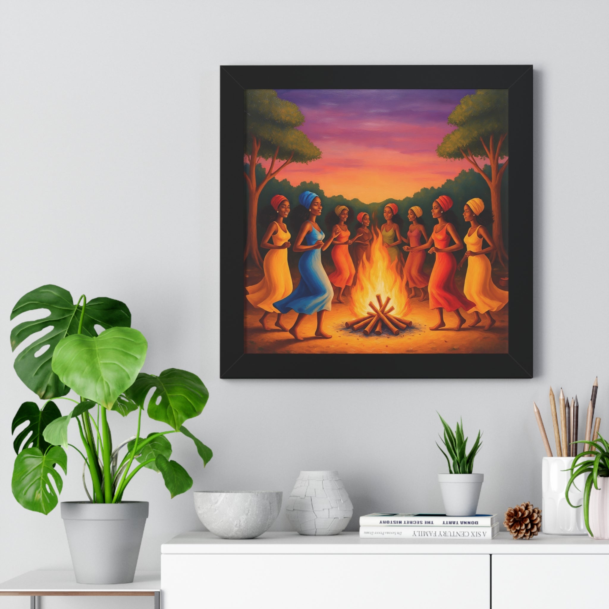 African Women Dance Party Celebration Poster