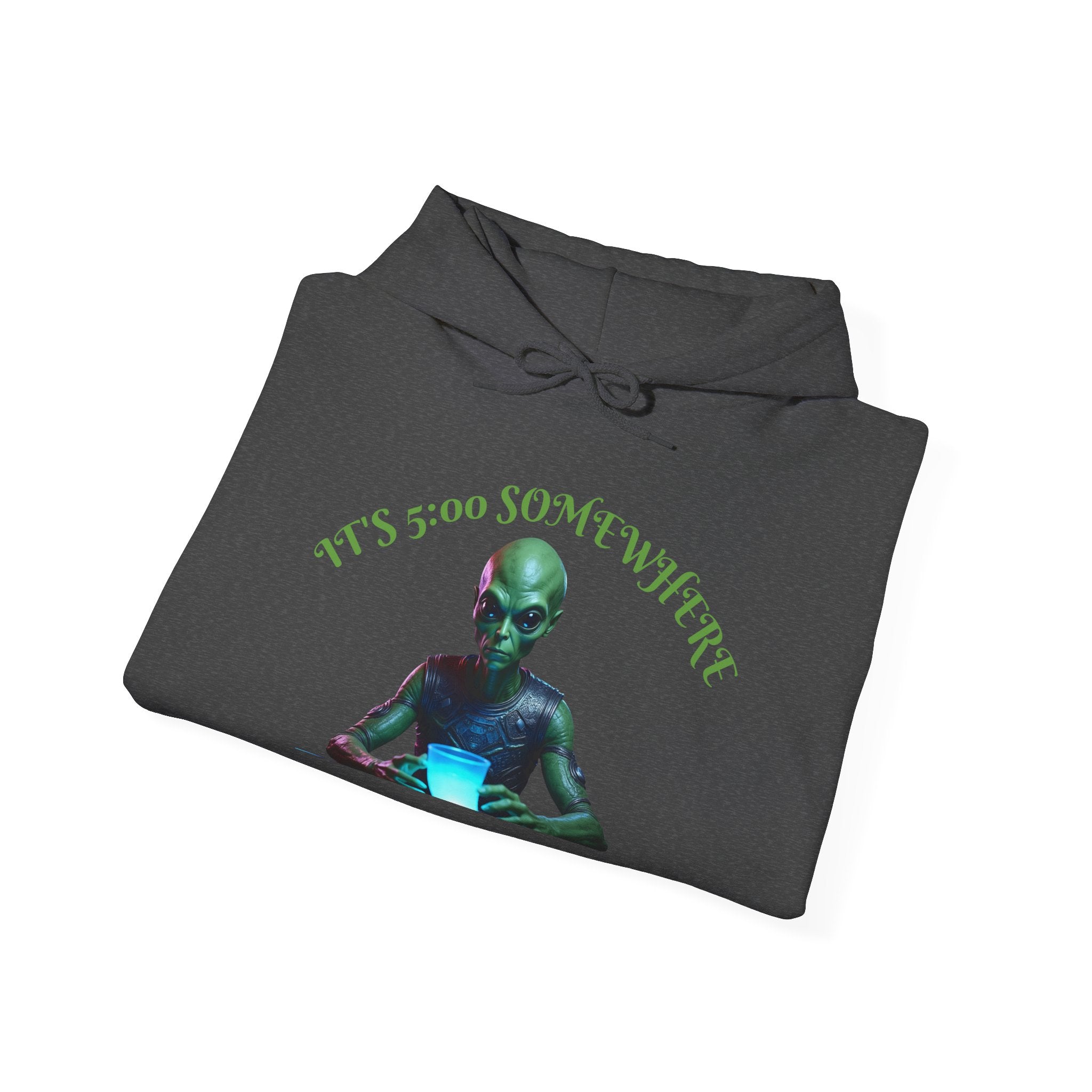 VYBZ Aliens and Monsters Unisex Hooded Sweatshirt - Funny Quote Design