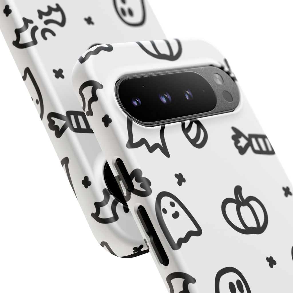 Halloween Themed Phone Case, Spooky Ghosts and Pumpkins, Fall Decor, Costume Party, Trick or Treat