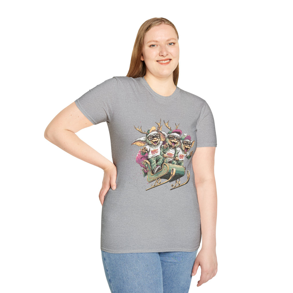 Christmas Gremlin Trio Sleigh T-Shirt