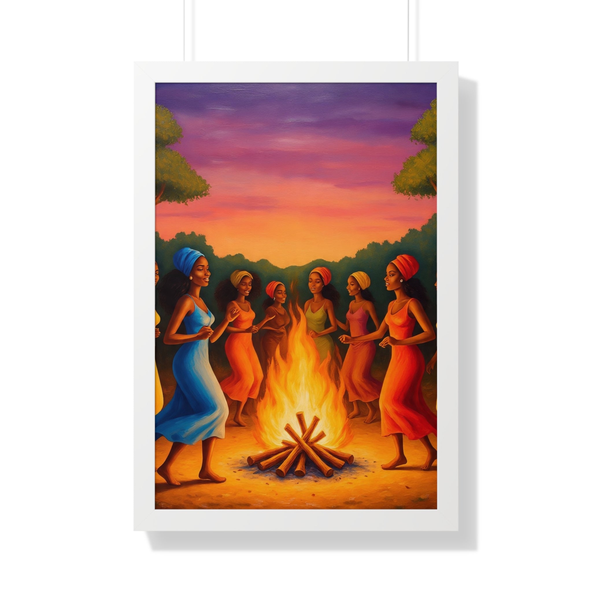 African Women Dance Party Celebration Poster