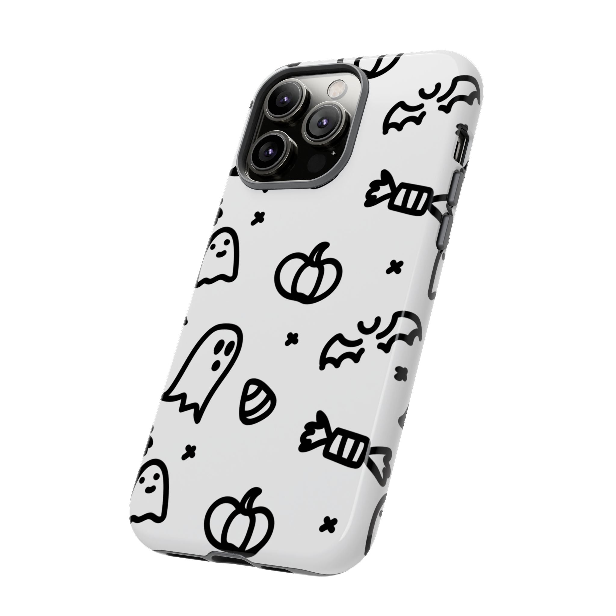 Halloween Themed Phone Case, Spooky Ghosts and Pumpkins, Fall Decor, Costume Party, Trick or Treat