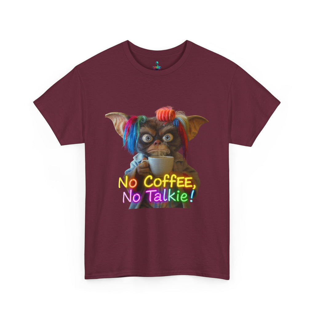 No Coffee, No Talkie Tee — Cute Gremlin Coffee Morning Shirt
