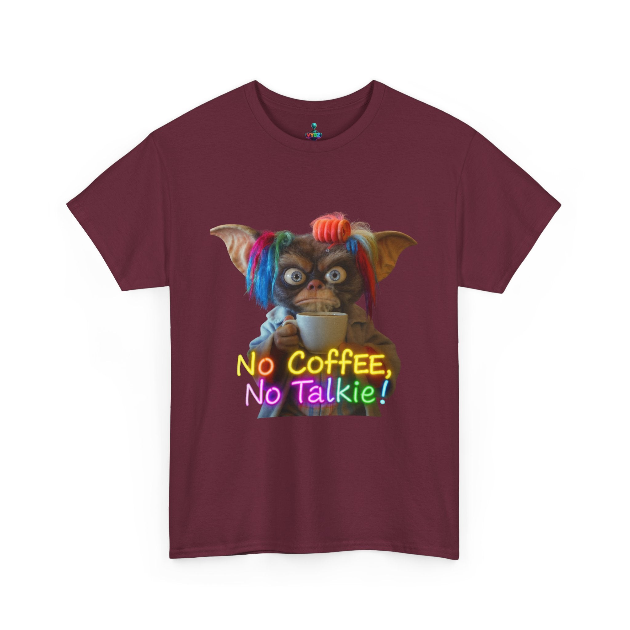 No Coffee, No Talkie Tee — Cute Gremlin Coffee Morning Shirt