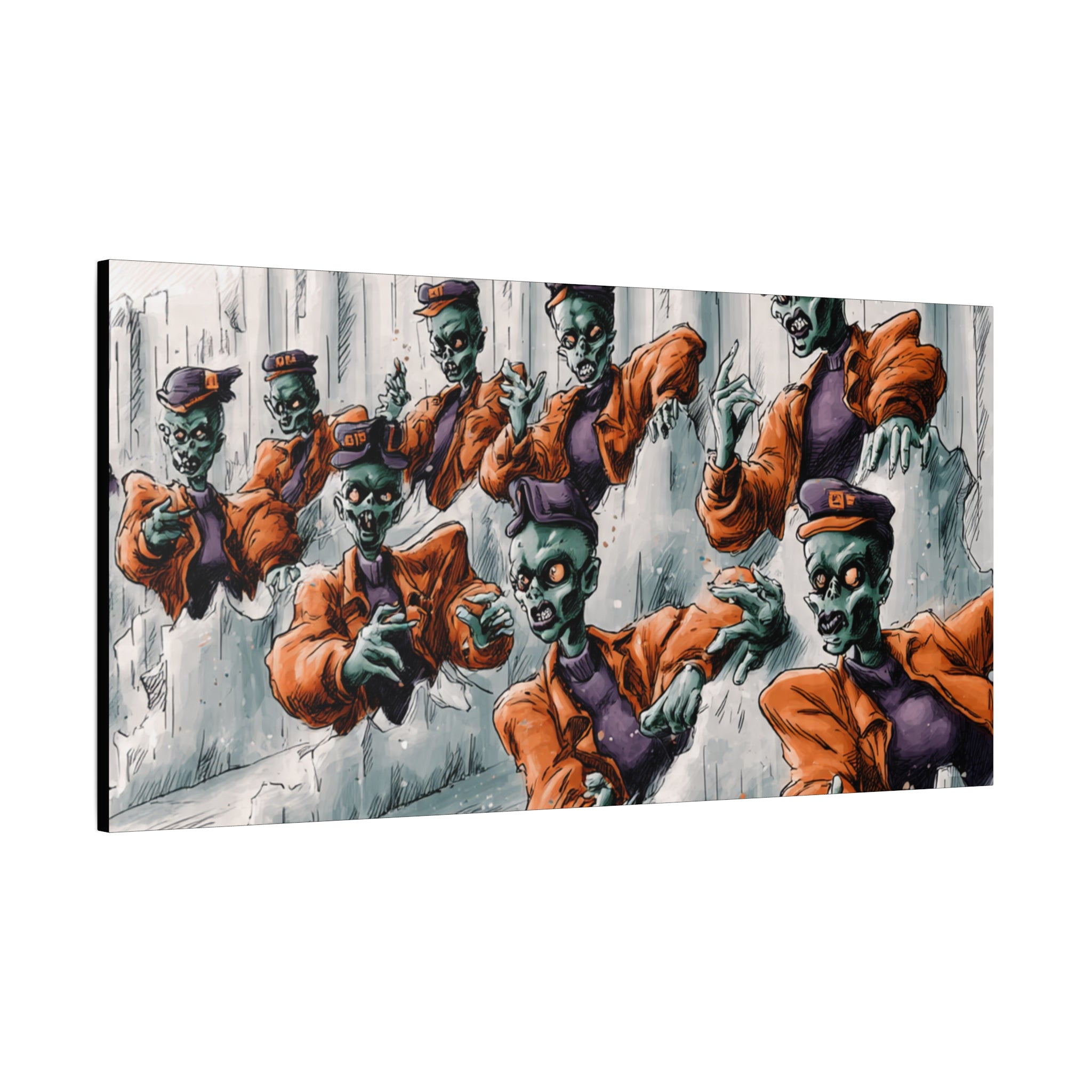 Zombie Chorus Matte Canvas Wall Art