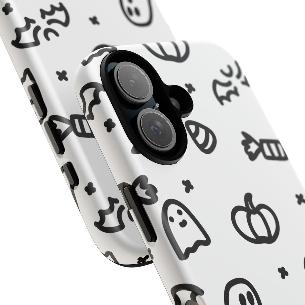 Halloween Themed Phone Case, Spooky Ghosts and Pumpkins, Fall Decor, Costume Party, Trick or Treat