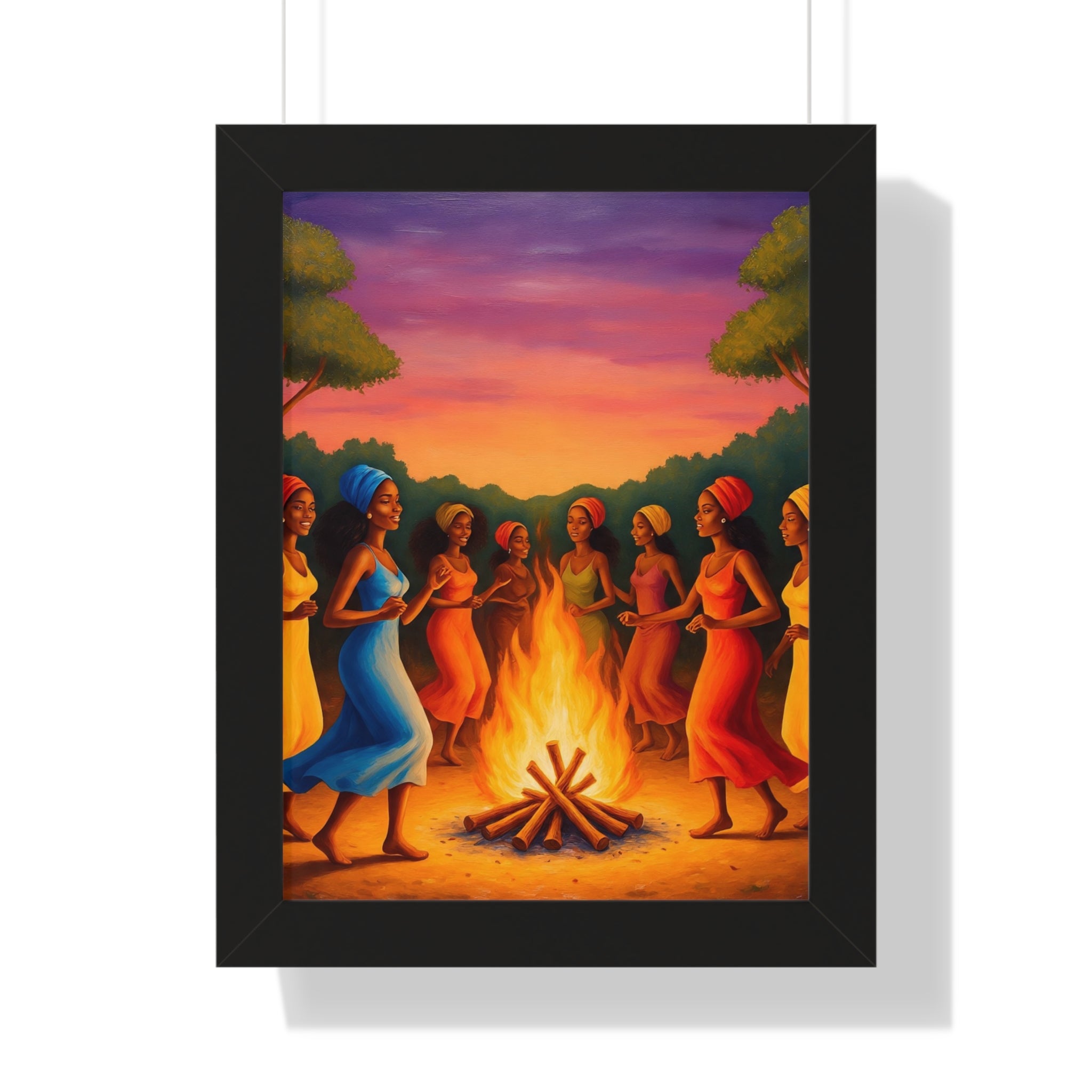 African Women Dance Party Celebration Poster