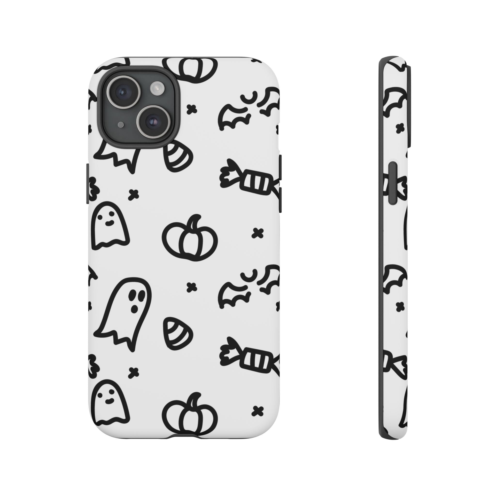 Halloween Themed Phone Case, Spooky Ghosts and Pumpkins, Fall Decor, Costume Party, Trick or Treat