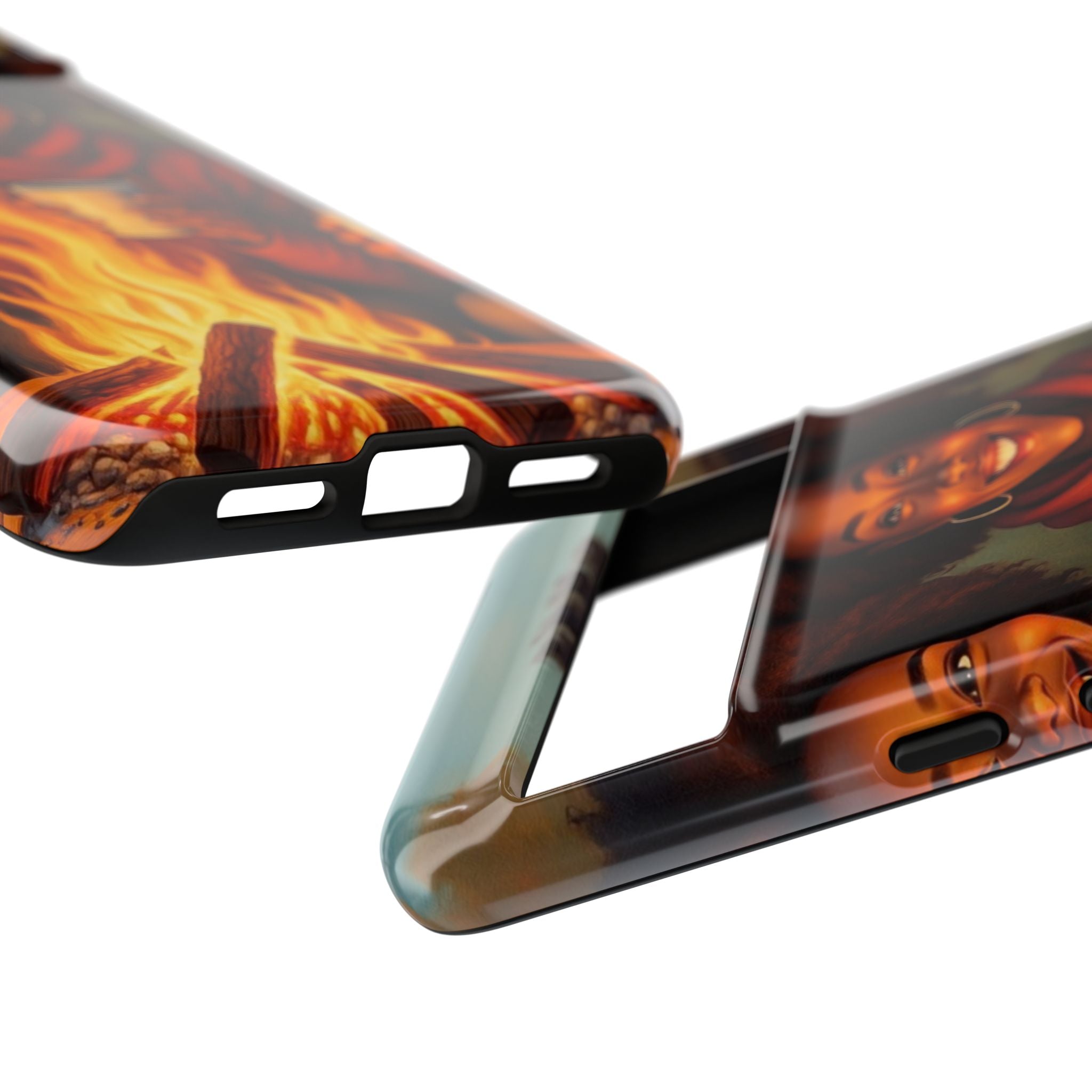 Cozy Phone Case for Campfire Lovers, Tough Cases with Inspirational Design, Perfect Gift for Friends, Birthday Present, Nature Vibe