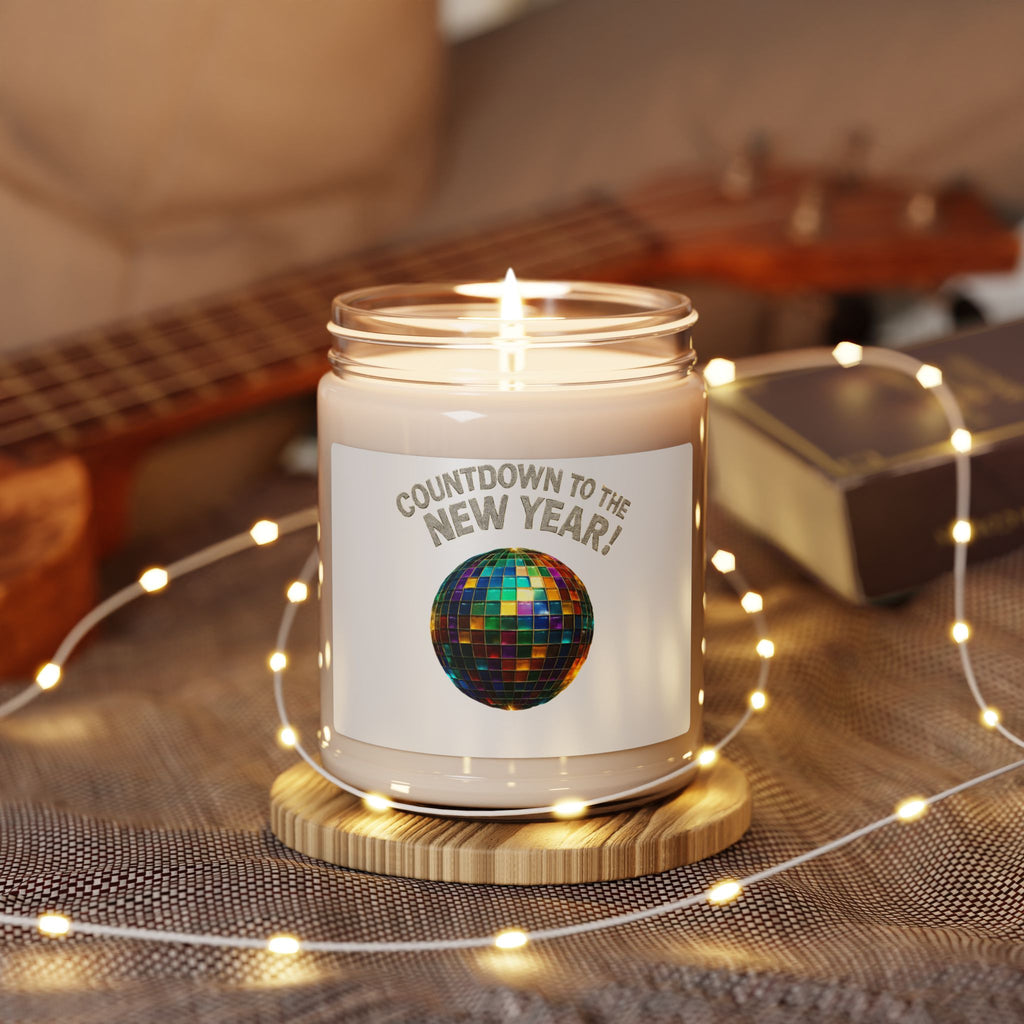 New Year Countdown Soy Candle – Disco Ball Scented 9oz