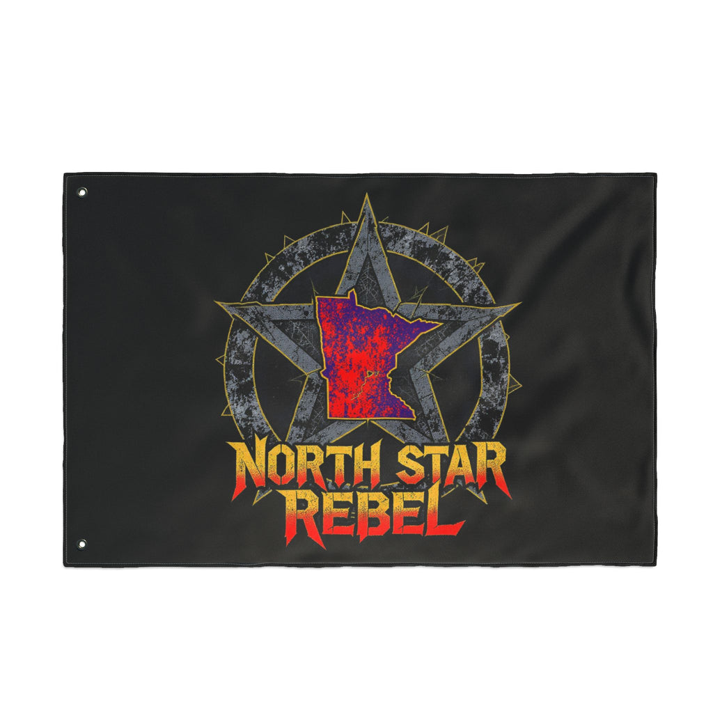Double-Sided Flag — "North Star Rebel" / "We Hold The Line" Outdoor Garden Banner
