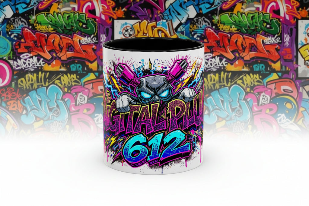 Accent Coffee Mug — The Digital Plug 612 Graphic (11/15oz)