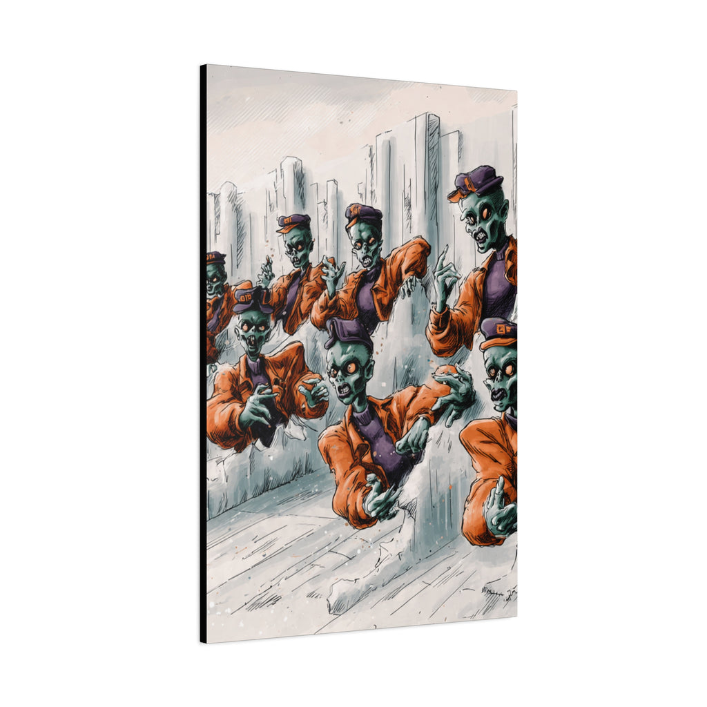 Zombie Chorus Matte Canvas Wall Art