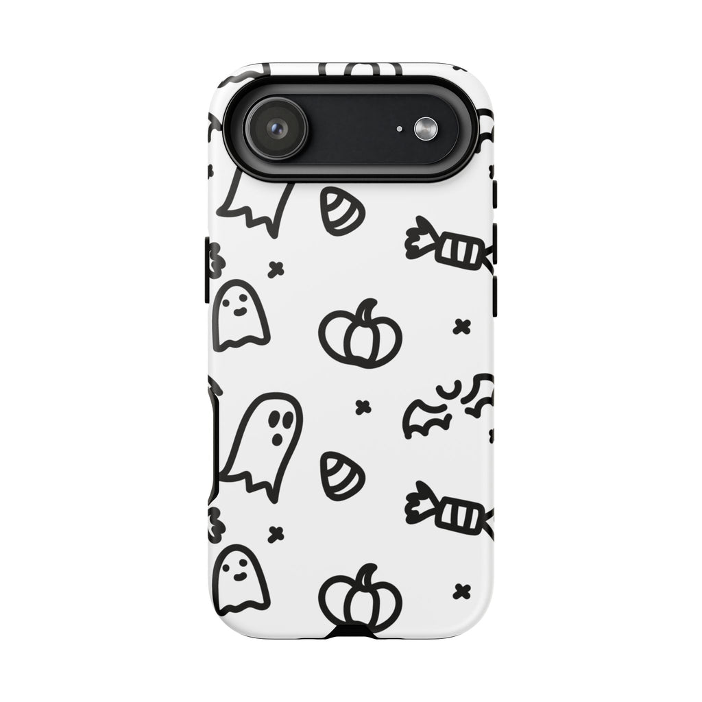 Halloween Themed Phone Case, Spooky Ghosts and Pumpkins, Fall Decor, Costume Party, Trick or Treat