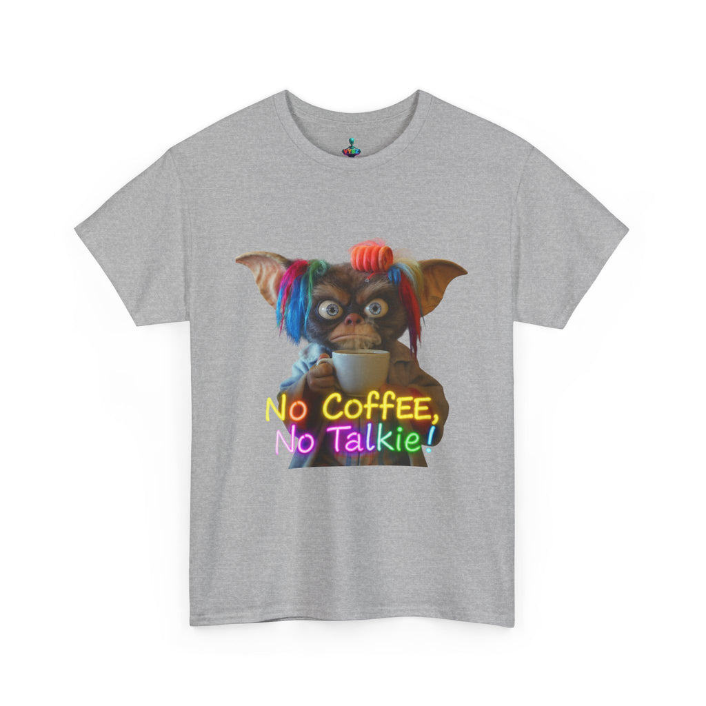 No Coffee, No Talkie Tee — Cute Gremlin Coffee Morning Shirt