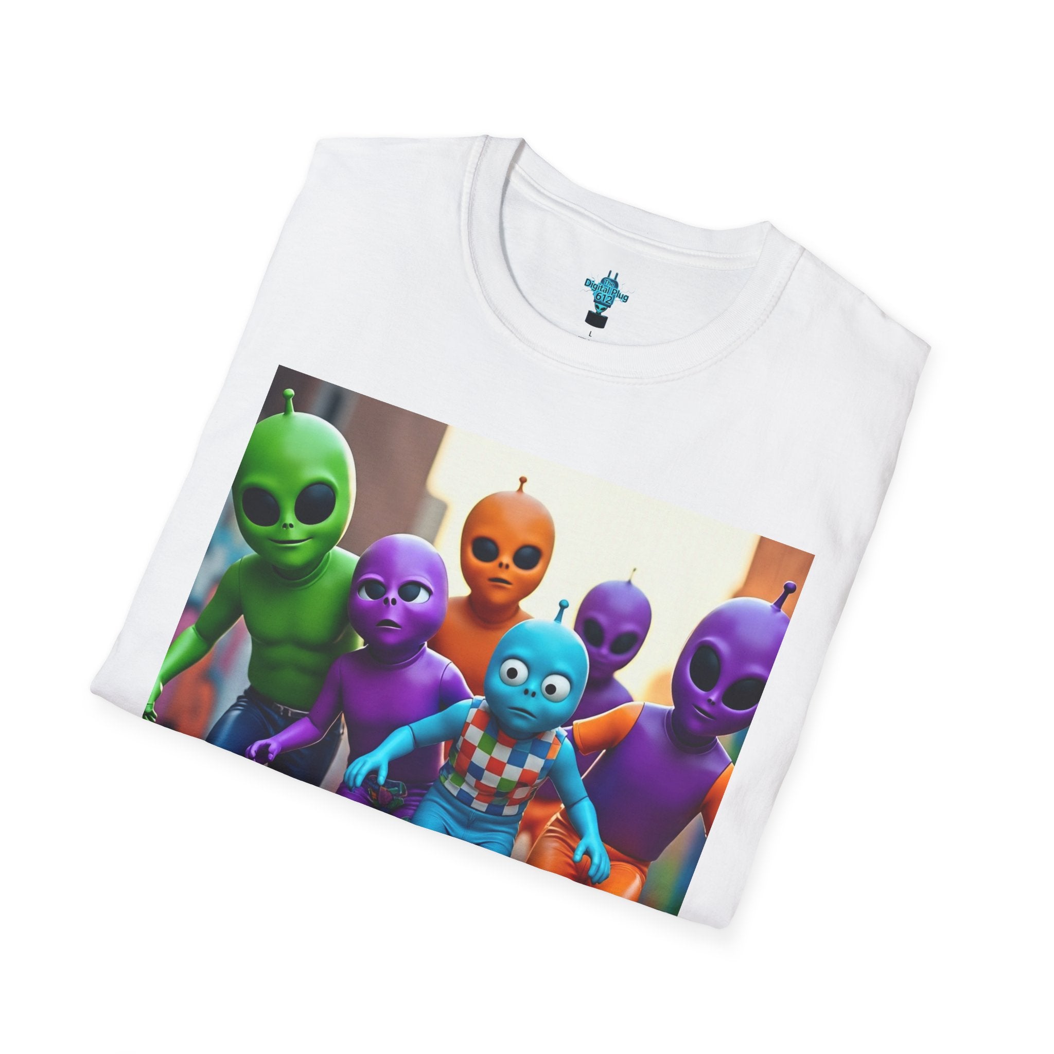 VYBZ Alien Skateboarder Unisex T-Shirt, Cool Graphic Tee for Skaters, Fun Summer Wear, Unique Gift for Kids and Teens, Vibrant Street [...]