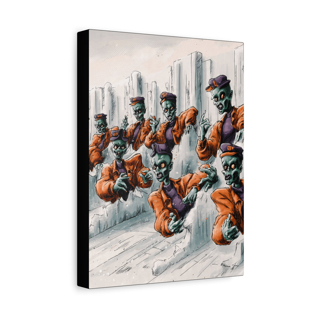 Zombie Chorus Matte Canvas Wall Art