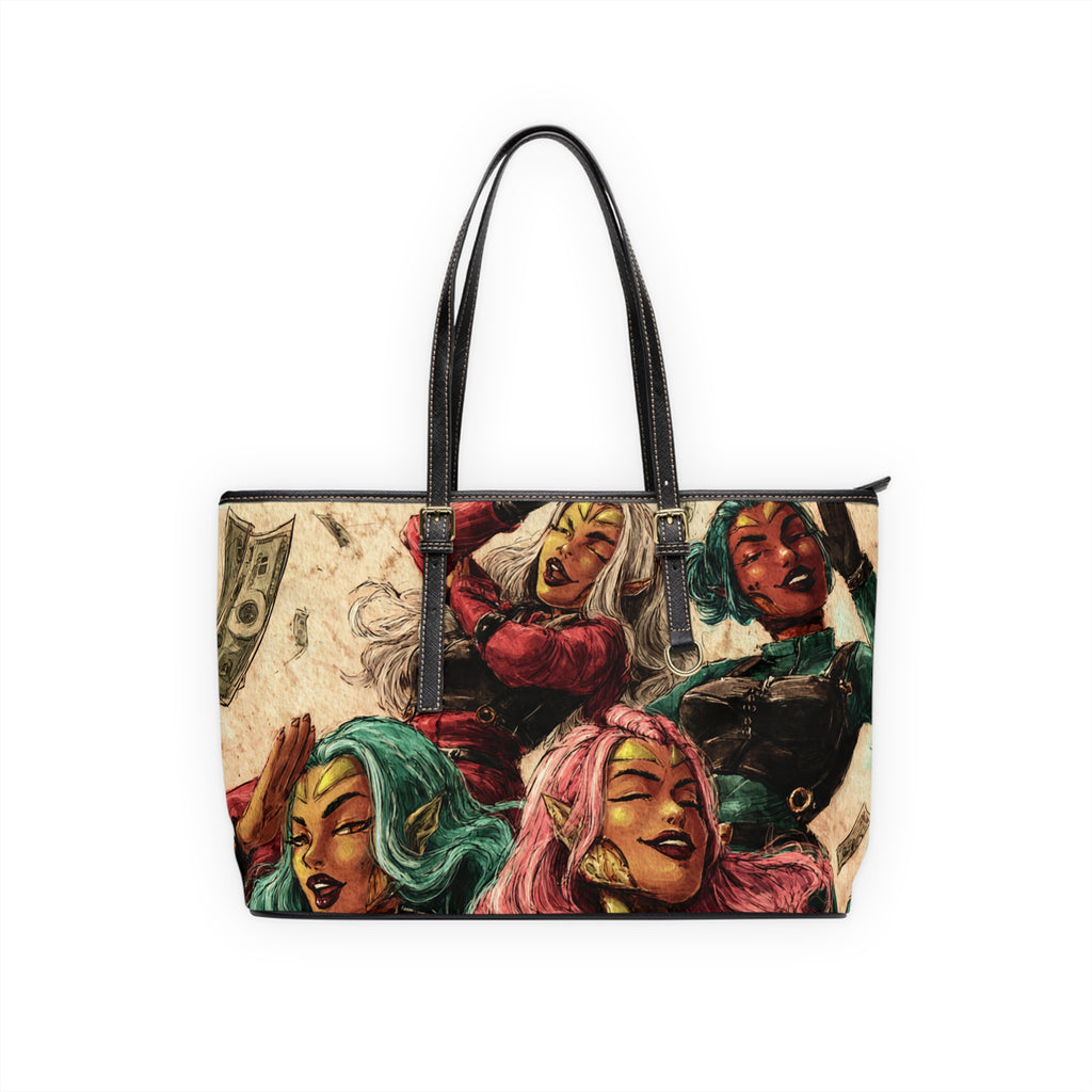 Female Superheroes PU Leather Shoulder Bag — Colorful VYBZ Design