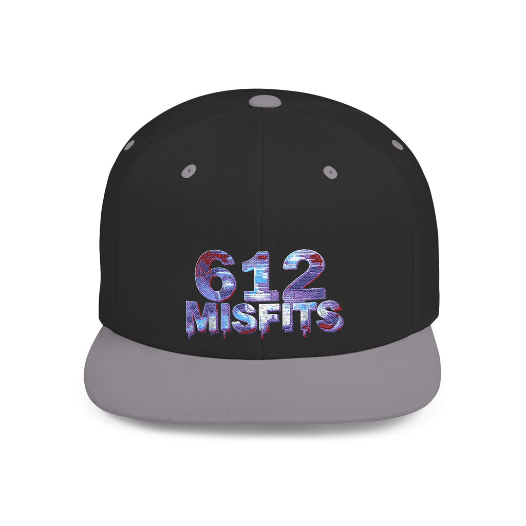 612 Misfits Flat Bill Snapback Hat – Retro Graphic Streetwear Cap