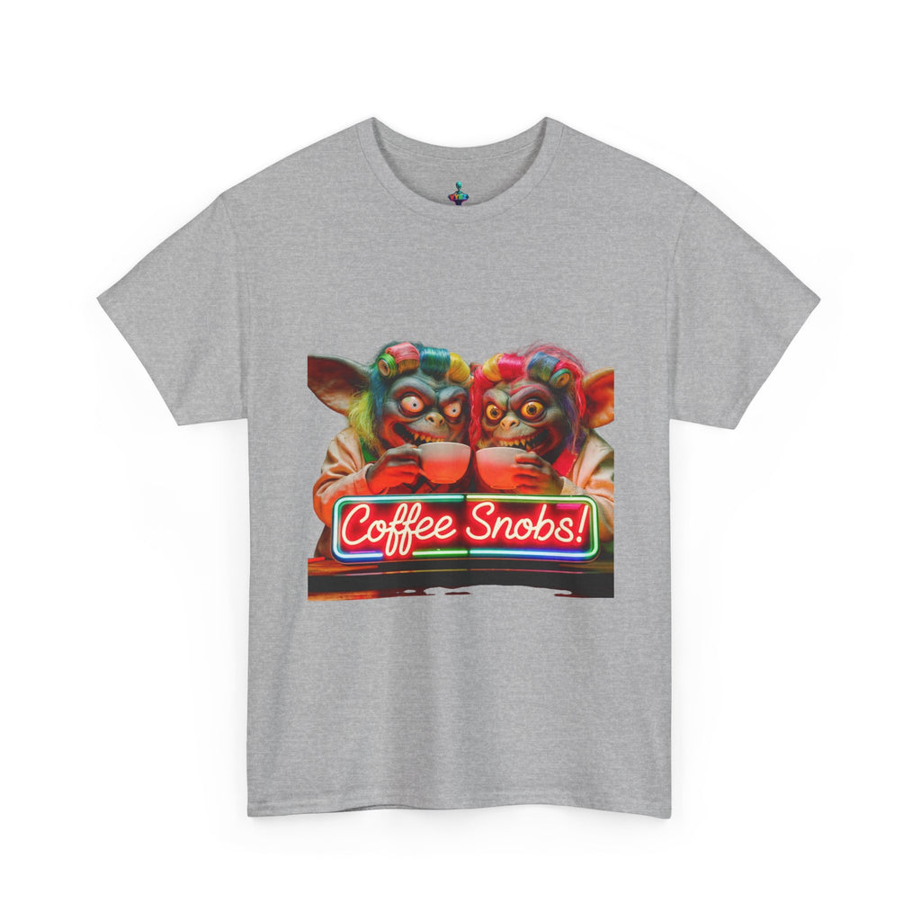 Coffee Snobs T-Shirt — Retro Neon Gremlin Coffee Lovers Tee